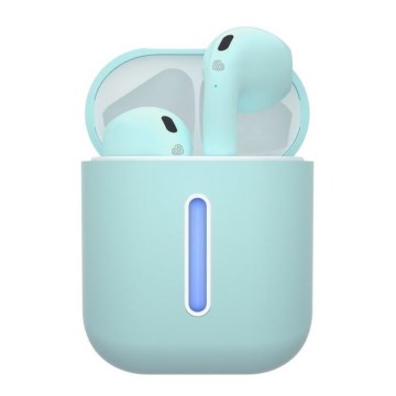 TESLA Electronics - Trådløse hovedtelefoner 300 mAh + 2x 25 mAh IPX4 turkis