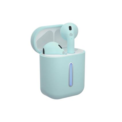 TESLA Electronics - Trådløse hovedtelefoner 300 mAh + 2x 25 mAh IPX4 turkis
