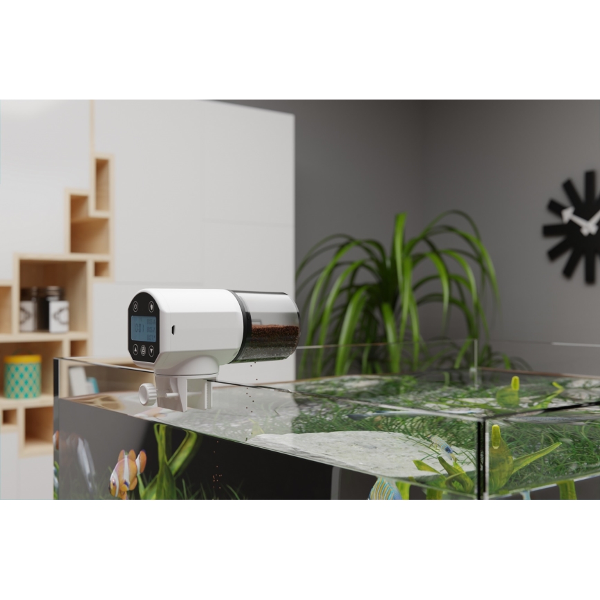 TESLA Smart - Automatisk smart-foderautomat til fisk 200 ml 5V Wi-Fi