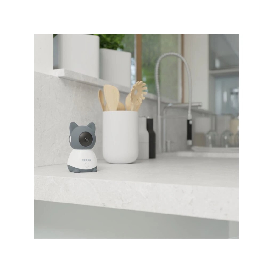 TESLA Smart - Smart babyalarm genopladelig Wi-Fi