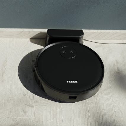 TESLA Smart - Smart robotstøvsuger 02.01.2001 2000 mAh Wi-Fi sort + fjernbetjening