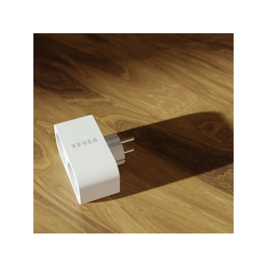 TESLA Smart - Smart stikdåseadapter 2x16A/230V Type F Wi-Fi Tuya