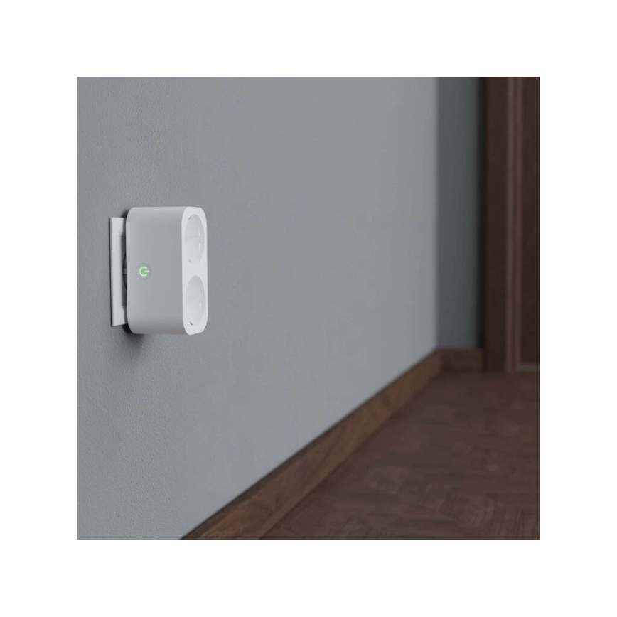 TESLA Smart - Smart stikdåseadapter 2x16A/230V Type F Wi-Fi Tuya