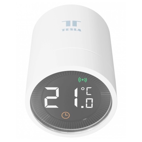 TESLA Smart - Trådløs smart termostat m. LCD-display 2xAA