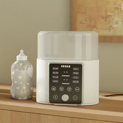 TESLA Smart - Varmer og sterilisator til flasker og babymad 200W/230V