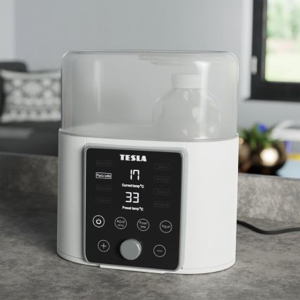 TESLA Smart - Varmer og sterilisator til flasker og babymad 200W/230V