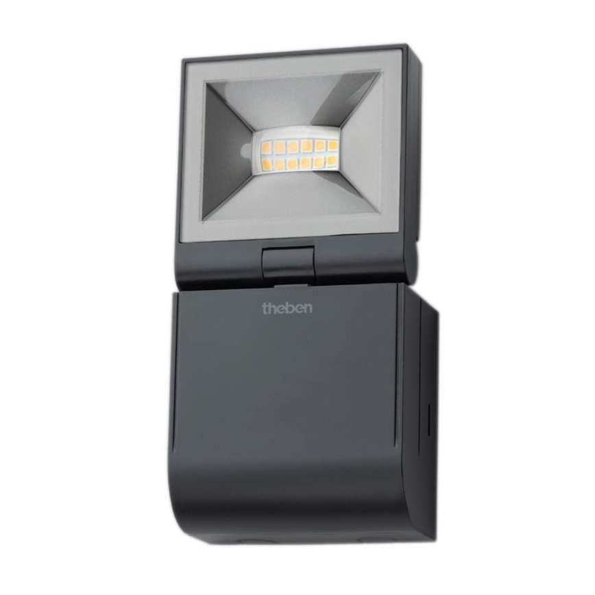 theben - LED vægmonteret projektør LED/10W/230V sort IP55