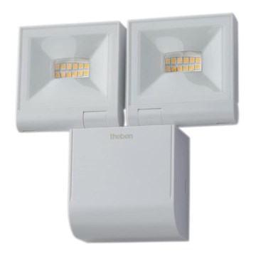 theben - LED-vægreflektor 2x LED/10W/230V hvid IP55
