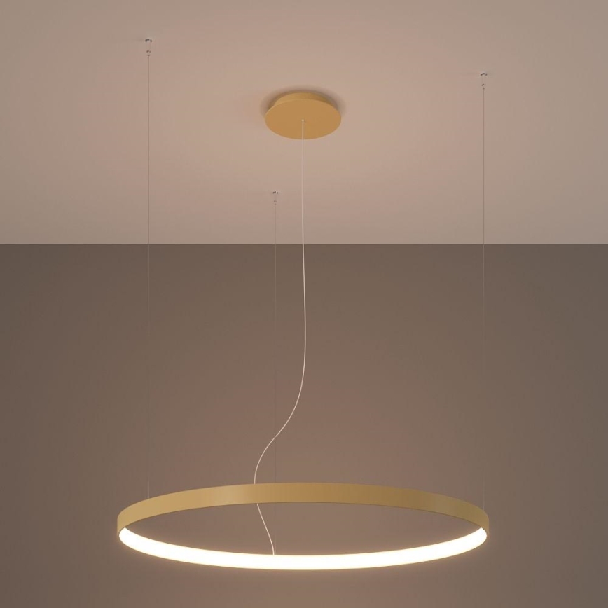 Thoro TH.216 - LED pendel RIO LED/30W/230V CRI 90 3000K diameter 55 cm guldfarvet