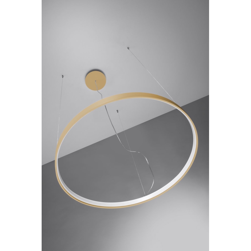 Thoro TH.216 - LED pendel RIO LED/30W/230V CRI 90 3000K diameter 55 cm guldfarvet
