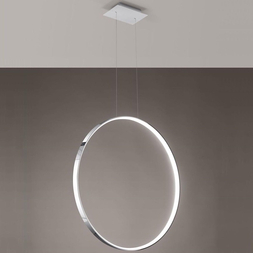 Thoro TH.249 - LED pendel RIO LED/50W/230V CRI 90 4000K diameter 78 cm skinnende krom