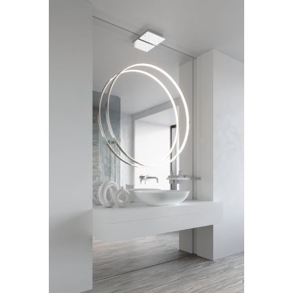 Thoro TH.249 - LED pendel RIO LED/50W/230V CRI 90 4000K diameter 78 cm skinnende krom