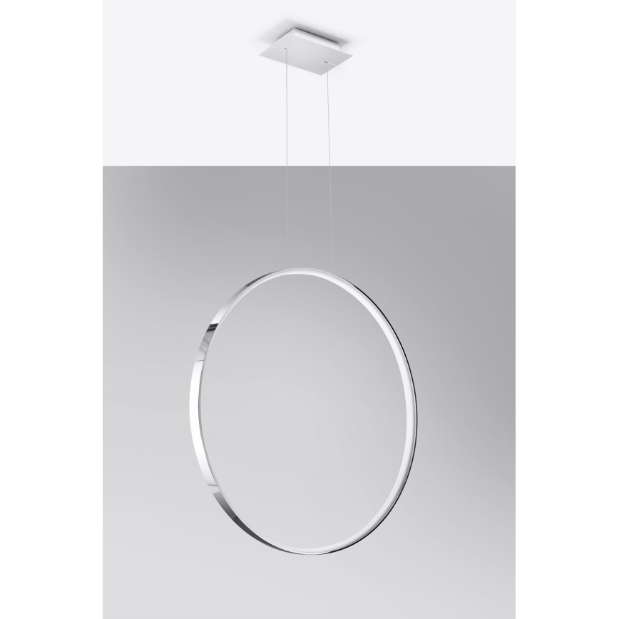 Thoro TH.249 - LED pendel RIO LED/50W/230V CRI 90 4000K diameter 78 cm skinnende krom