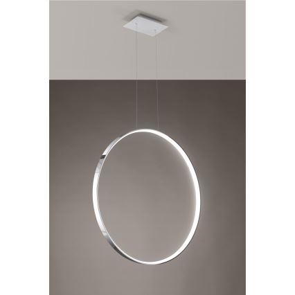 Thoro TH.249 - LED pendel RIO LED/50W/230V CRI 90 4000K diameter 78 cm skinnende krom