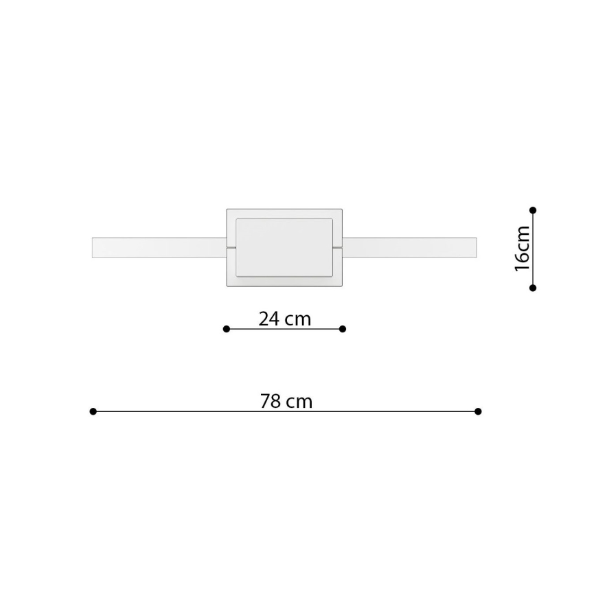Thoro TH.249 - LED pendel RIO LED/50W/230V CRI 90 4000K diameter 78 cm skinnende krom