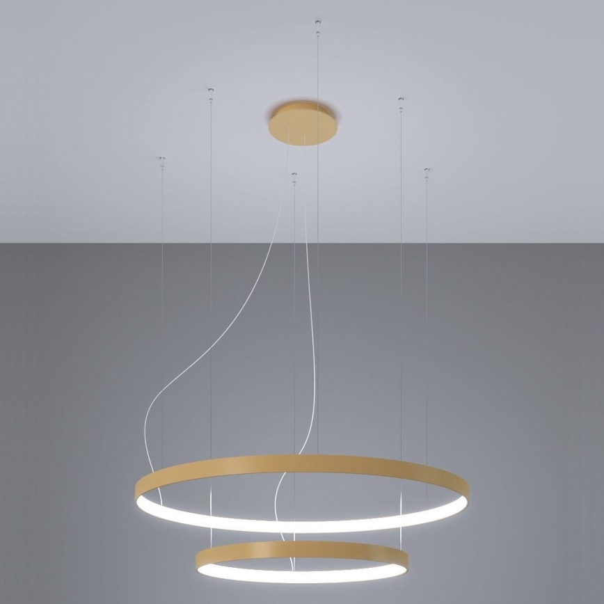 Thoro TH.268 - LED loftlampe på wire RIO LED/80W/230V CRI 95 4000K guld