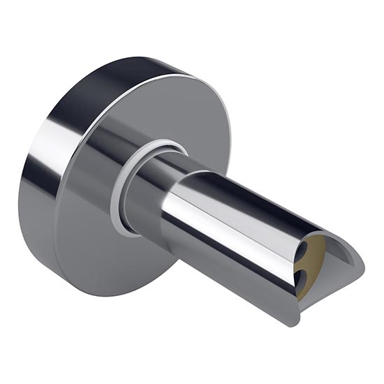 Tilslutningsadapter 6,4x6,4 cm sølvfarvet