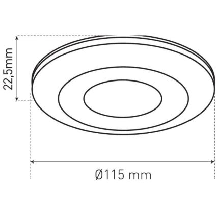 Tilstedeværelsessensor PRES SENSOR 2000W hvid
