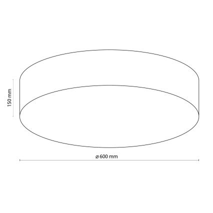 TK Lighting 1584 - Loftlampe RONDO 4xE27/15W/230V