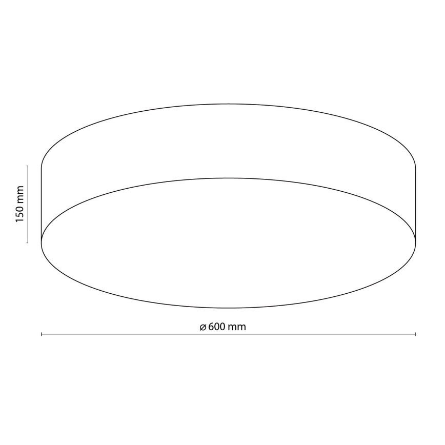 TK Lighting 1584 - Loftlampe RONDO 4xE27/15W/230V
