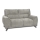 To-personers sofa LIVORNO grå