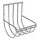 Toiletrulleholder 12x12,5 cm skinnende krom