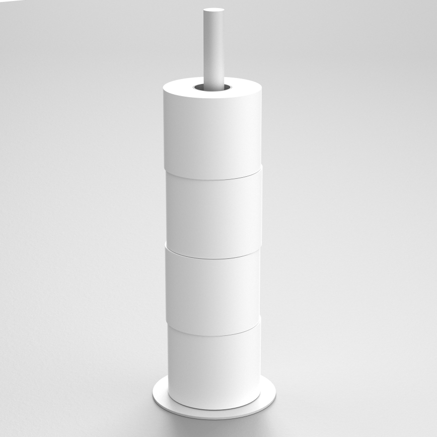 Toiletrulleholder 51 cm hvid