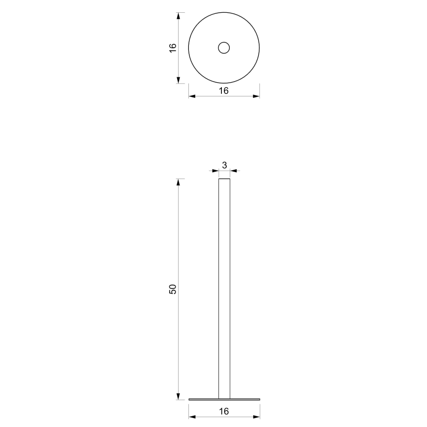 Toiletrulleholder 51 cm sort