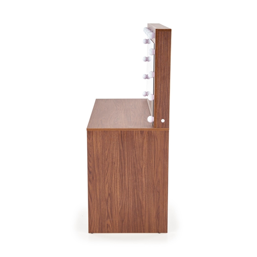 Toilettbord AMORIO 120x55 cm kashmir/dekor valnød