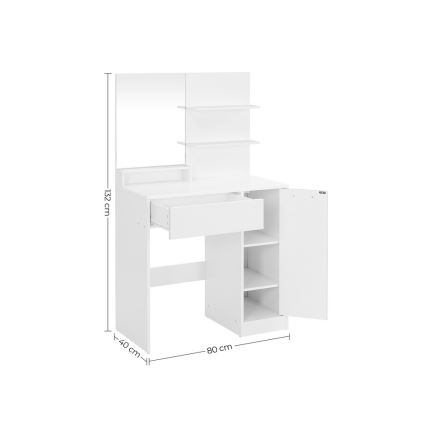 Toilettbord AURORA hvid