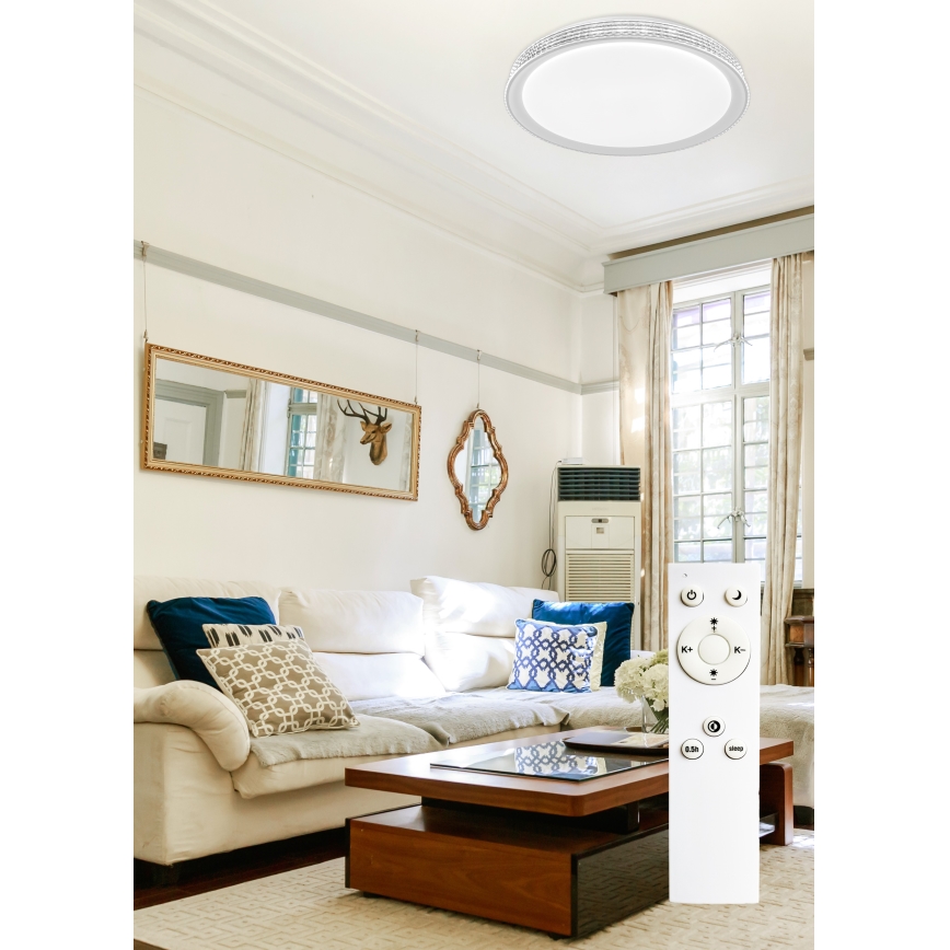 Top Belysning - LED loftlampe dæmpbar SAFIR LED/51W/230V 3000-6500K diameter 48 cm + fjernbetjening