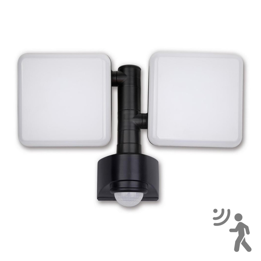 Top Belysning Lucca 2 PIR - LED Udendørs væglampe med sensor LUCCA 2xLED/10W/230V IP54