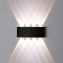 Top Belysning - Udendørs LED væglampe LED/8W/230V IP44 4000K sort