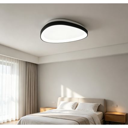 Top Light - LED dæmpbar loftlampe ECLIPSE LED/55W/230V 3000-6500K Ø 60 cm sort + fjernbetjening