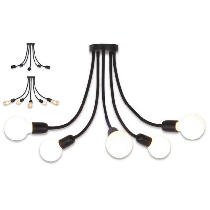 Top Light Galileo 5 C - Lysekrone 5xE27/40W/230V antik sort
