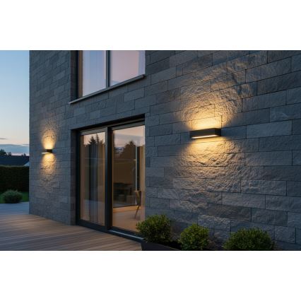 Top Light - LED udendørs væglampe IMOLA LED/16W/230V 3000/4000/6000K IP54 30 cm sort