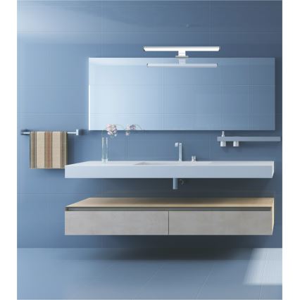 Top Light - LED Badeværelses Spejl Belysning TEXAS LED/8W/230V 3000/4000/6500K IP44 40 cm mat krom