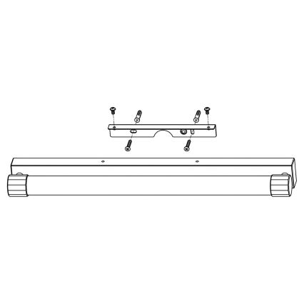 Top Light - LED belysning til badeværelsesspejl TURIA LED/8W/230V 3000/4000/6500K IP44 40 cm blank krom