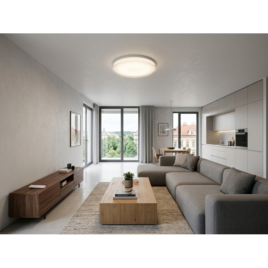 Top Light - Dæmpbar badeværelsesloftlampe NEXUS LED/45W/230V 3000-6500K IP44 Ø 38 cm hvid + fjernbetjening