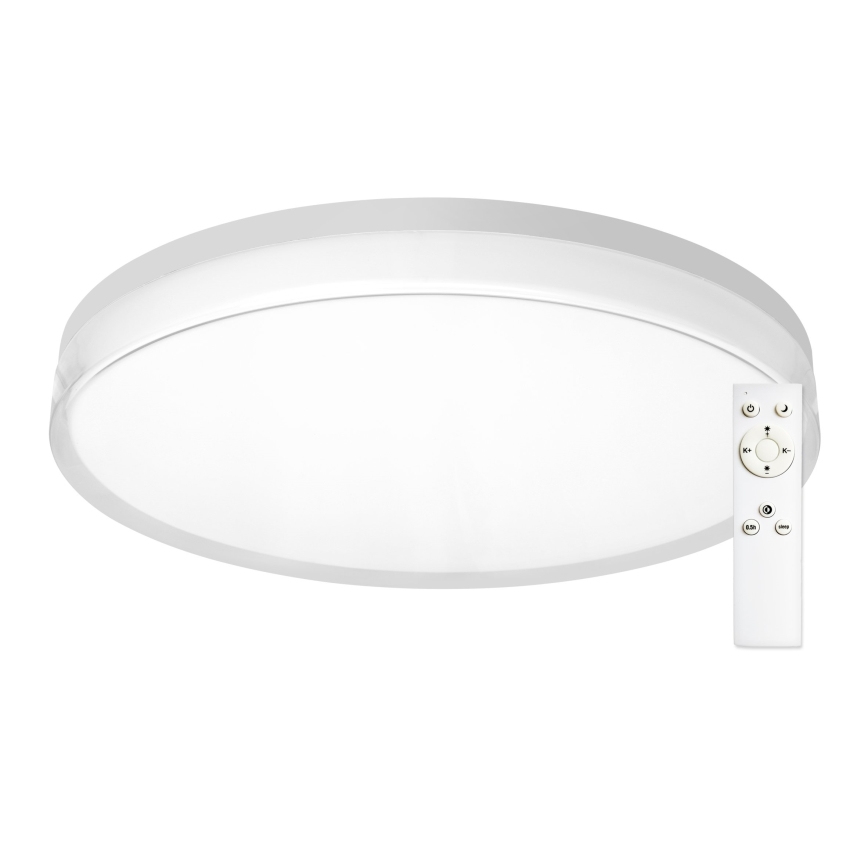 Top Light - Dæmpbar badeværelsesloftlampe NEXUS LED/45W/230V 3000-6500K IP44 Ø 38 cm hvid + fjernbetjening