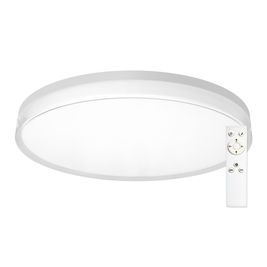 Top Light - LED dæmpbar loftlampe til badeværelse NEXUS LED/55W/230V 3000-6500K IP44 Ø 48 cm hvid + fjernbetjening