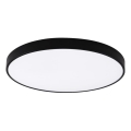 Top Light - LED dæmpbar badeværelsesloftlampe PETAL LED/60W/230V 3000-6500K IP44 Ø 59 cm sort + fjernbetjening