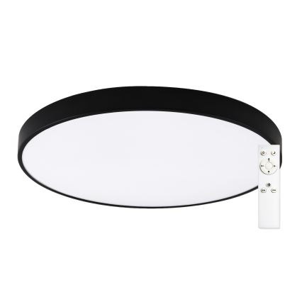 Top Light - LED dæmpbar badeværelsesloftlampe PETAL LED/60W/230V 3000-6500K IP44 Ø 59 cm sort + fjernbetjening