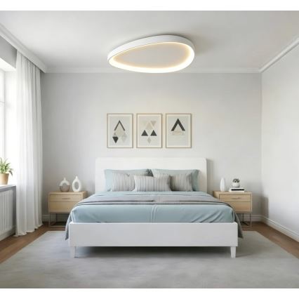 Top Light - dæmpbar LED-loftlampe ECLIPSE LED/55W/230V 3000-6500K Ø 60 cm hvid + fjernbetjening