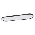 Top Light - LED dæmpbar loftlampe, overflademonteret/ophængt OVAL LED/36W/230V 3000-6500K sort + fjernbetjening