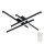 Top Light - LED loftlampe dæmpbar CROSS LED/50W/230V 3000-6500K + fjernbetjening