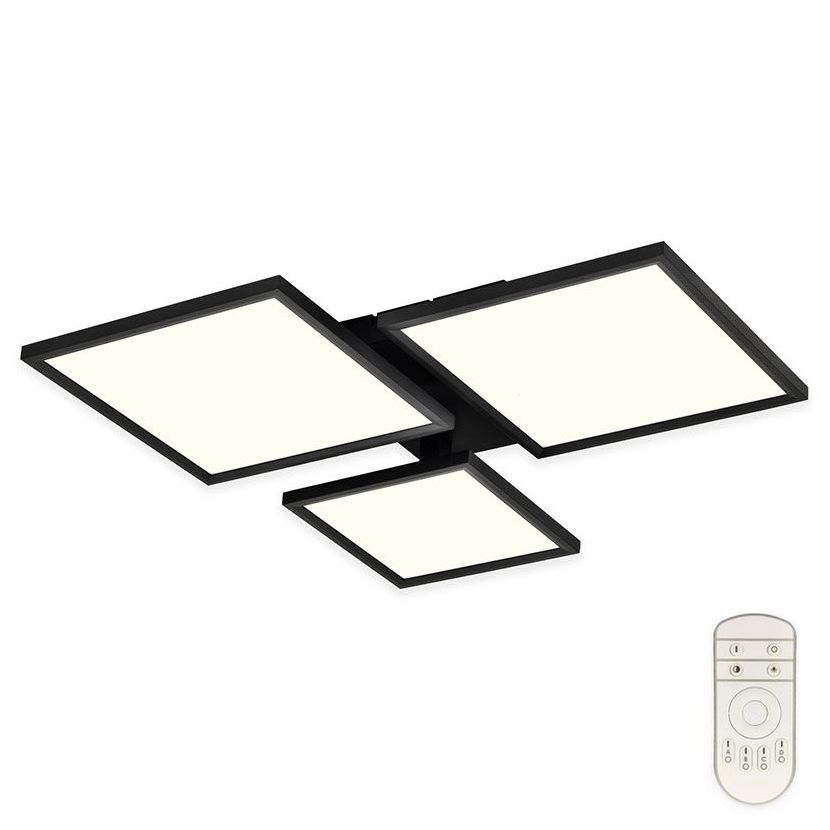 Top Light - LED loftlampe dæmpbar MERKUR LED/50W/230V 3000-6500K sort + fjernbetjening