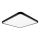 Top Light - LED loftlampe dæmpbar REVIT LED/50W/230V 3000-6500K 50x50 cm sort + fjernbetjening