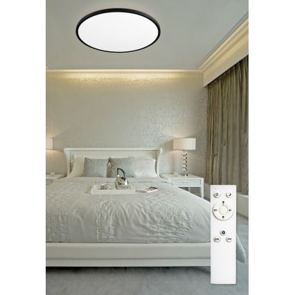 Top Light - LED loftlampe dæmpbar REVIT LED/70W/230V 3000-6500K diameter 75 cm sort + fjernbetjening