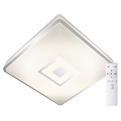 Top Light - LED loftlampe dæmpbar RGB-farver RAINBOW LED/24W/230V kantet + fjernbetjening